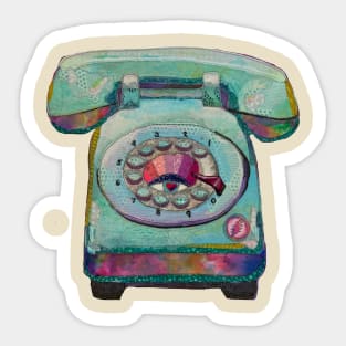 Calling Up Love Sticker